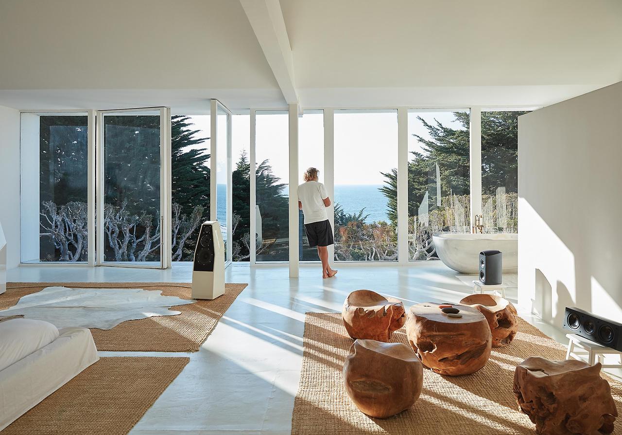 Bonetti Kozerski's design of Rick Rubin's living room